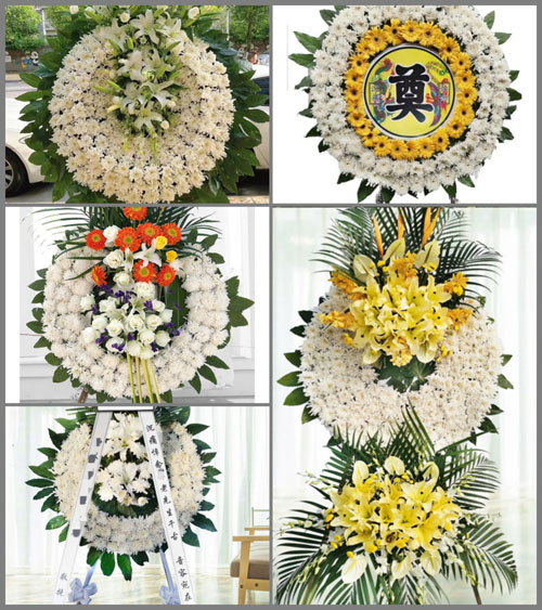 安徽池州市贵池区涓桥镇联合村花圈速递